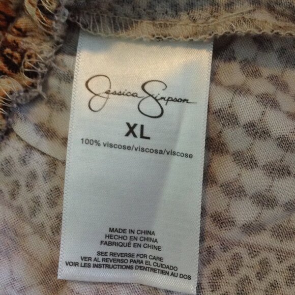 NWT Jessica Simpson XL Geometric Pattern, striped, Bohemian, Chic Style, Hippie - Picture 5 of 7